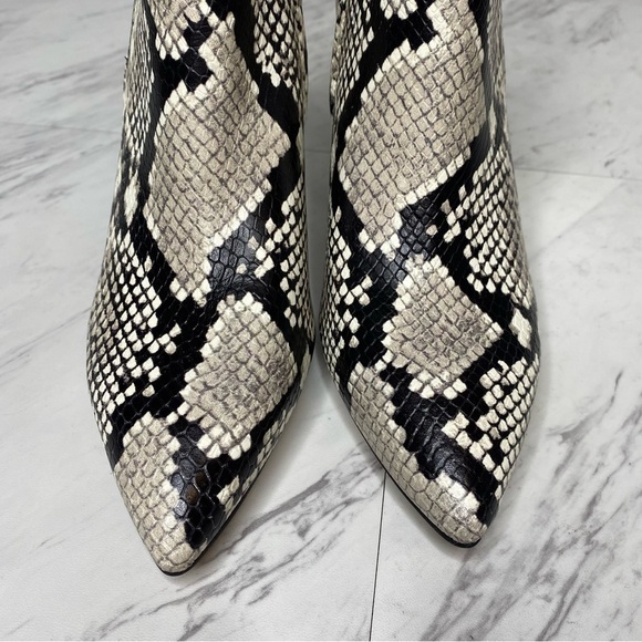 New! Marc Fisher Unno Snakeskin Leather Bootie 6 1/2 - Picture 9 of 13